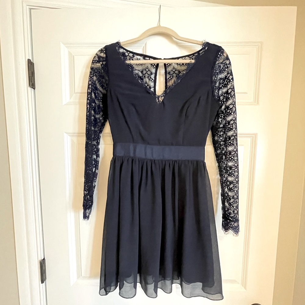 Lace Chiffon Dress—Elyse Ryan (ASOS)